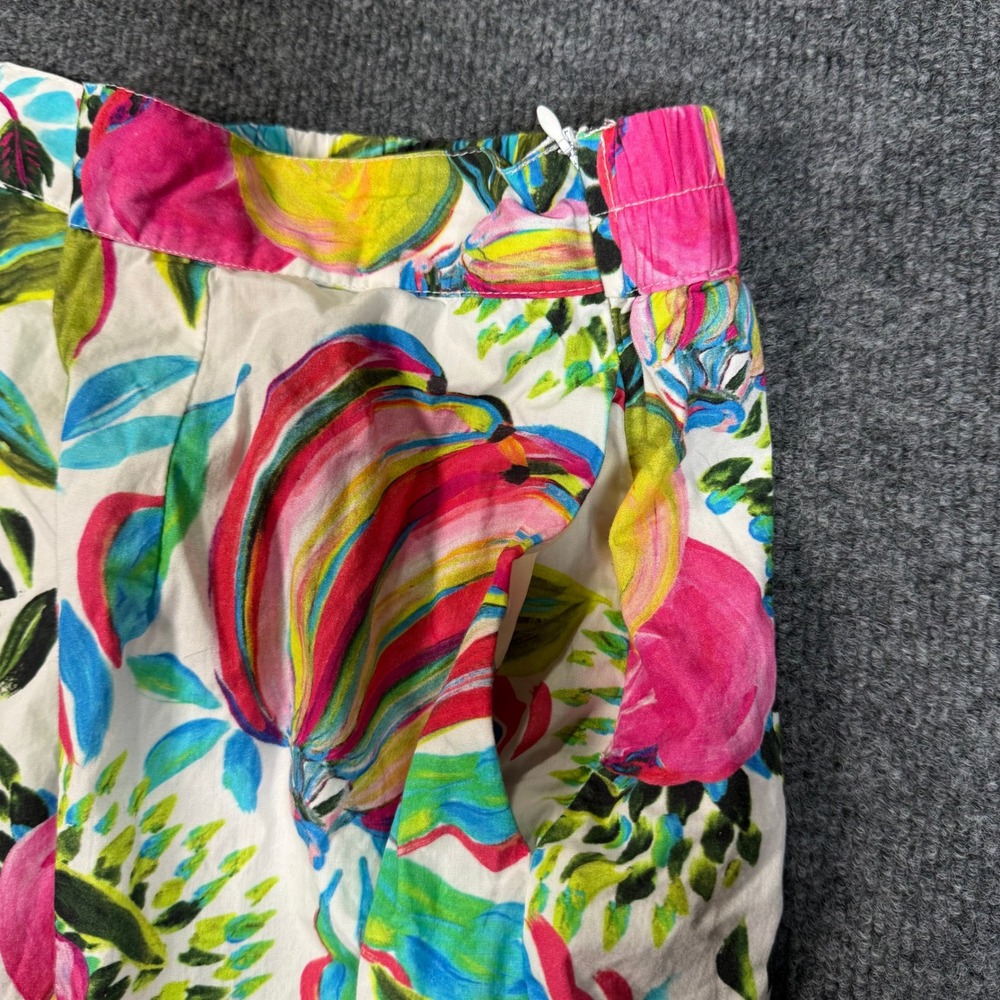 Maude Vivante Ada Skirt Banana Pops Tropical Fruit Tiered Cotton Maxi Skirt Sz M - Picture 3 of 9
